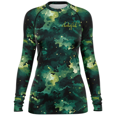 Chokefish™ Long Sleeve Rashguard Camouflage Woman's Shirt-015